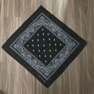 Black Paisley Bandana